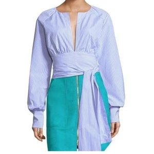 Diane Von Furstenberg Striped Crop Top